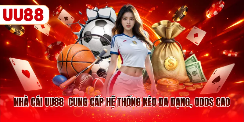 Nhà cái UU88 cung cấp hệ thống kèo đa dạng, odds cao