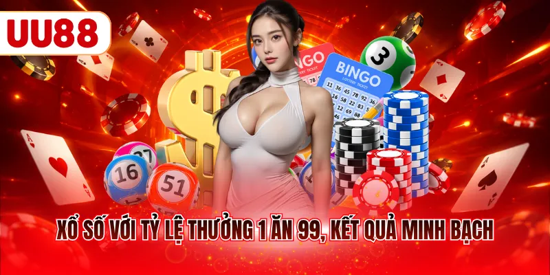 Xổ số với tỷ lệ thưởng 1 ăn 99, kết quả minh bạch